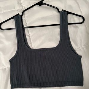 Zara green/blue bra top
